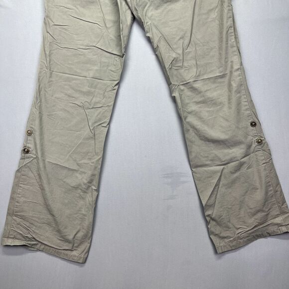 Calvin Klein Pants Women's Size 10 Zip Cargo Pockets Gray Cuffed - Picture 12 of 16